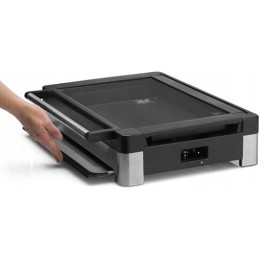 Wmf 415430011 stalo grilis cromargan 18 10 2200 wl sidabrinis elektrinis grilis