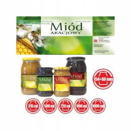 Etiketės akacijų medui (100 vnt) - raštas E116