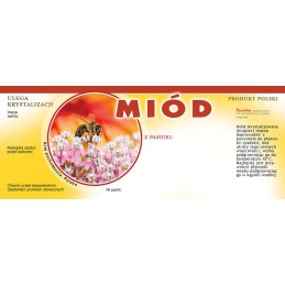 Universalios medaus etiketės (100 vnt) - E112 raštas