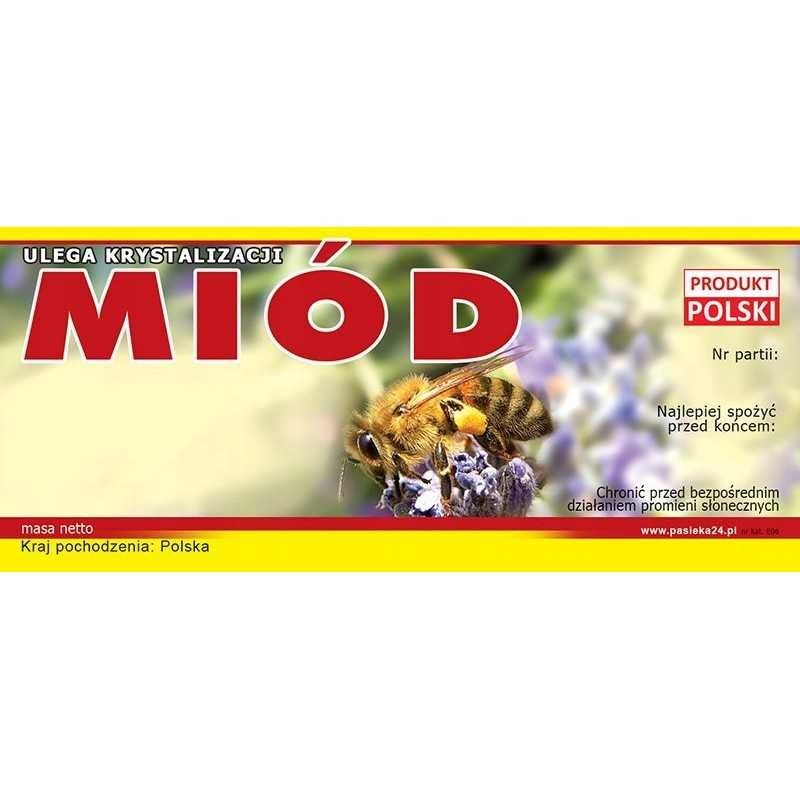 Medaus etiketės - universalios (100 vnt) - E6 raštas