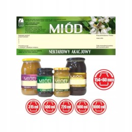 Akacijų medaus etiketės (100 vnt.)