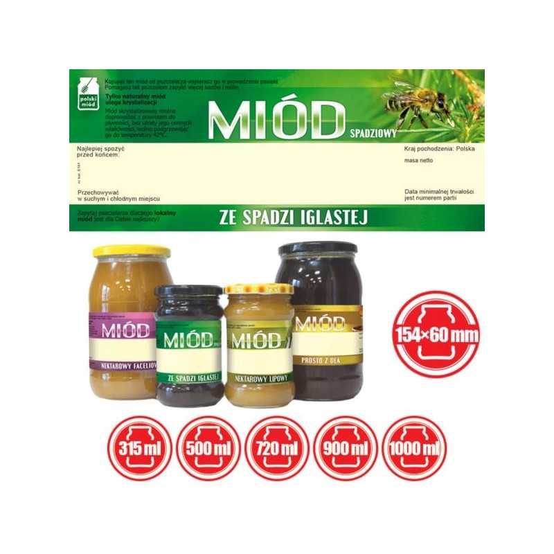 Lipčiaus medaus etiketės (100 vnt) -e151