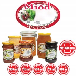 Aviečių medaus etiketės (100 vnt) - E314 raštas