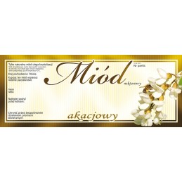 Akacijų medaus etiketės (100 vnt) e131