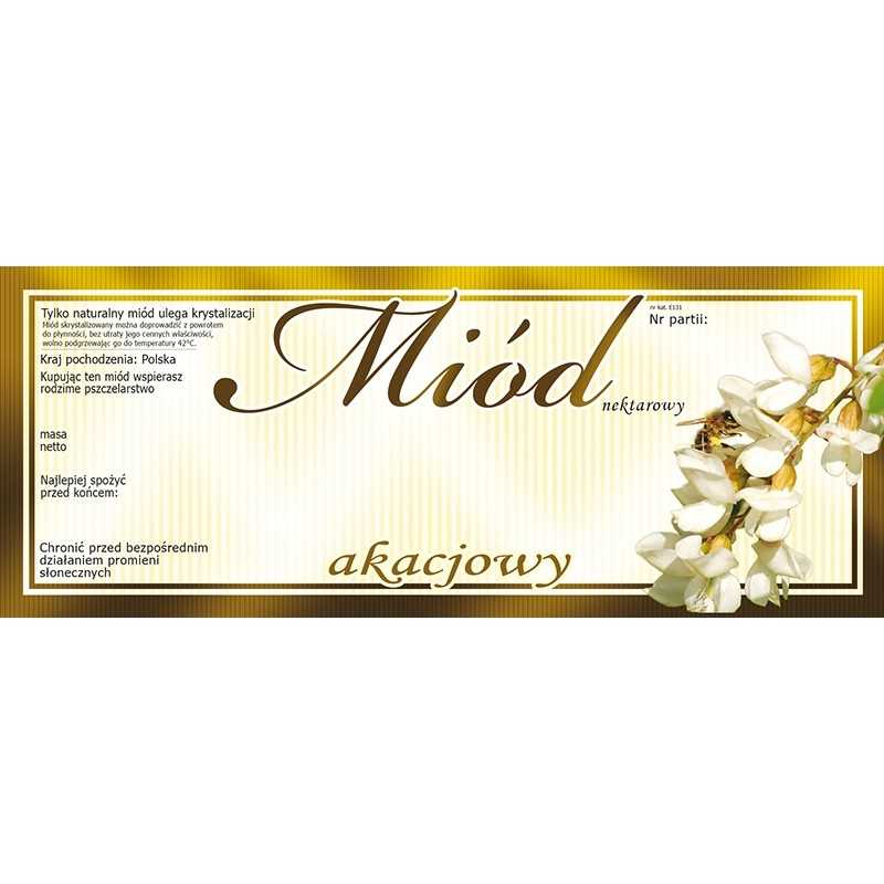 Akacijų medaus etiketės (100 vnt) e131