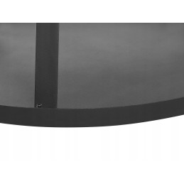 Sodo židinys su griliu, juodo plieno pulo