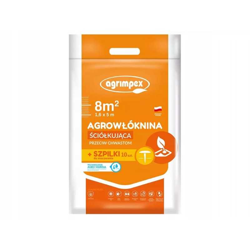 Agrimpex agrotekstilės mulčiavimas 1,6x5m kaiščiai