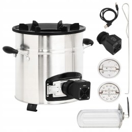 Vidaxl malkinė krosnelė su USB ventiliatoriumi plieninis 35 5x26x28 cm