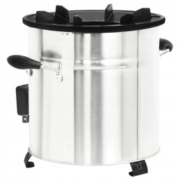 Vidaxl malkinė krosnelė su USB ventiliatoriumi plieninis 35 5x26x28 cm