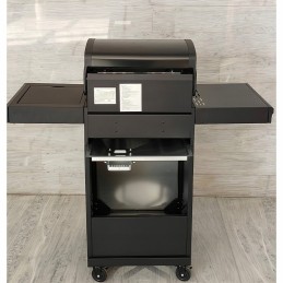 Dujinės sodo grilis su Zeus dangteliu, juodas