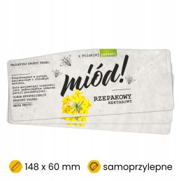 Rapsų medaus etiketės 100 vnt.