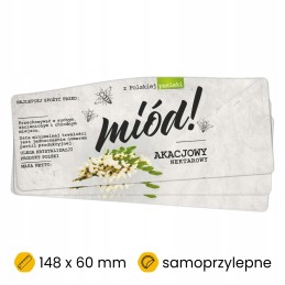 Akacijų medaus etiketės 100 vnt.