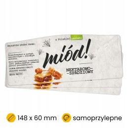 Etiketės nektarui ir lipčiaus medui, 100 vnt.