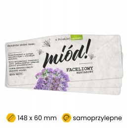 Etiketės facelijų medui, 100 vnt.