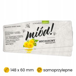 Kiaulpienių medaus etiketės 100 vnt.