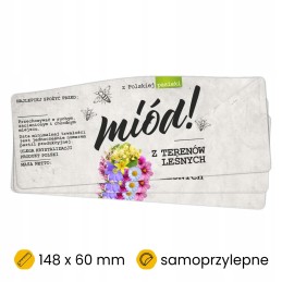 Etiketės medui iš miško plotų, 100 vnt.