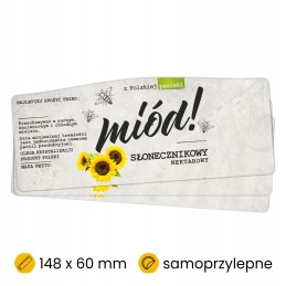 Saulėgrąžų medaus etiketės 100 vnt.