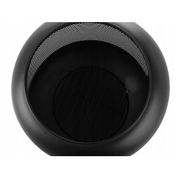 Veer juodo plieno sodo židinys