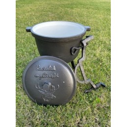 ⭐⭐Emaluotas katilas medžioklės puodas Vengriški kepiniai 15l židinio grilis⭐⭐