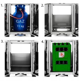 Dujų baliono angos dangtis Yoer GG01s GG02s ir GG03s dujinėms kepsninėms