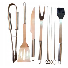 BBQ stalo įrankių priedų rinkinys iš 9 dalių