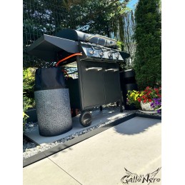 Dujų baliono dangtelis 11 kg ribotas mėlynas vandeniui atsparus dujiniam griliui