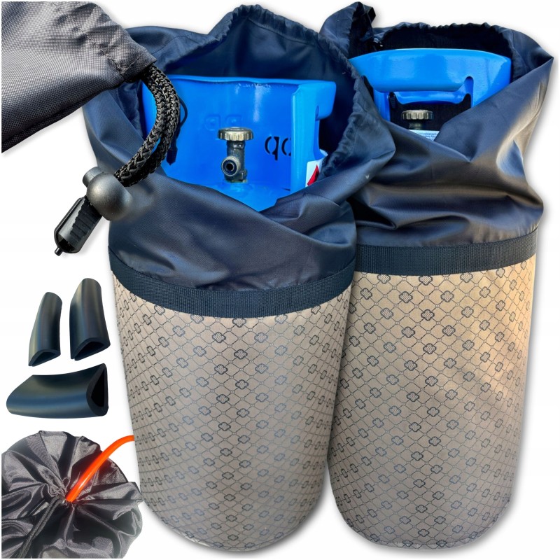 Vandeniui atsparus dujų baliono dangtelis 11 kg riboto aukso dujiniam griliui