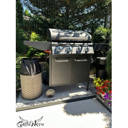 Dujų balionėlio dangtelis 11 kg ribotas pilkas atsparus vandeniui dujiniam griliui