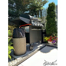 Dujų balionėlio dangtelis 11 kg ribotas pilkas atsparus vandeniui dujiniam griliui