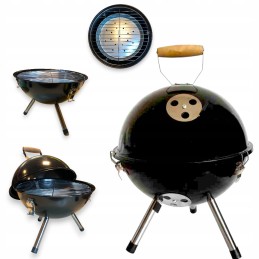 Sodo kepsninės apvalios rampos nešiojamos anglies grilio mini grotelės