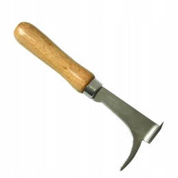 Nerūdijančio plieno kaltas su barstytuvu, medine rankena