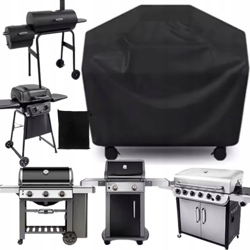 Sodo anglies dujinės kepsninės dangtis, universalus, didelis, brezentinis dangtis