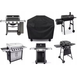 Sodo dujinės grilio dangtis, universalus, didelis, vandeniui atsparus dangtis