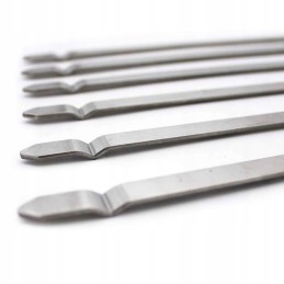 Santos šoninių grilio degiklių kastuvėlių rinkinys, nerūdijantis plienas, apsauga nuo vėjo, 6 vnt.