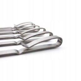 Santos šoninių grilio degiklių kastuvėlių rinkinys, nerūdijantis plienas, apsauga nuo vėjo, 6 vnt.