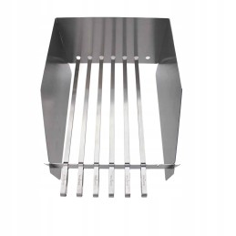 Santos šoninių grilio degiklių kastuvėlių rinkinys, nerūdijantis plienas, apsauga nuo vėjo, 6 vnt.