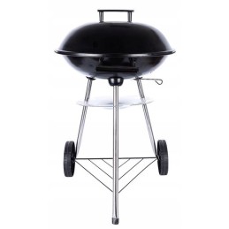 Sferinės grotelės 16 juodos su dangteliu ir pelenine