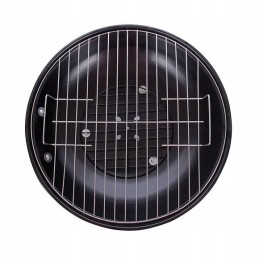 Sferinės grotelės 16 juodos su dangteliu ir pelenine