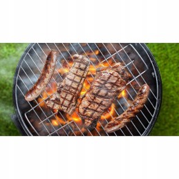 Sferinės grotelės 16 juodos su dangteliu ir pelenine