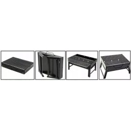 Turistinis grilis su anglimis, nešiojamas lagaminas, grotelės