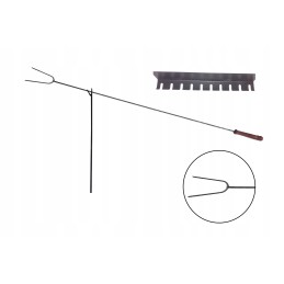 Šakių atramų komplektas, židinio kabykla - 10 vnt