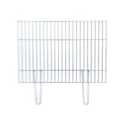 Chromuotos grilio konstrukcijos grotelės 70x50 - sulankstomos rankenos