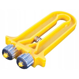 Mažas vielos įtempiklis plastikiniame rėmelyje bitynams