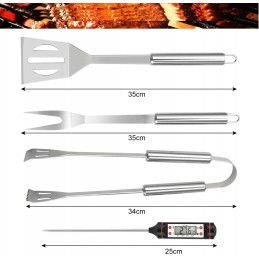 Kepsninės komplektas, grilio reikmenys, dėklas, 25 vnt