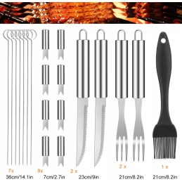 Kepsninės komplektas, grilio reikmenys, dėklas, 25 vnt