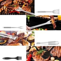 Kepsninės komplektas, grilio reikmenys, dėklas, 25 vnt