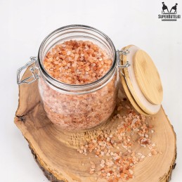 Stiklinis indelis / talpa 700 ml su mediniu bambukiniu dangteliu + mechaniniu uždarymu + sandarikliu