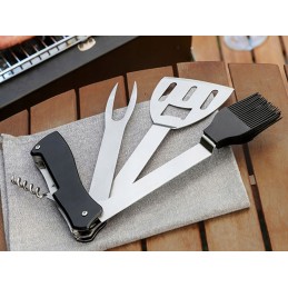 Kompaktiškas 5 viename innovagoods kepsninės priedų rinkinys