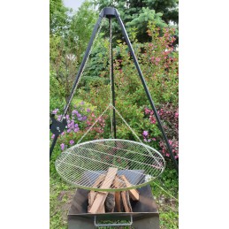 Nerūdijančio plieno grandinių komplektas 410 cm trikojo grotelėms