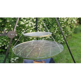 Nerūdijančio plieno grandinių komplektas 410 cm trikojo grotelėms